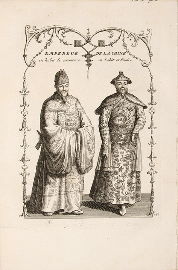 The first 4to edition of Jean Baptiste Du Halde's Description Géographique, Historique, Chronologique, Politique et Physique de l'Empire de la Chine, one of the most important early works on China amalgamating 27 different missionary voyages.