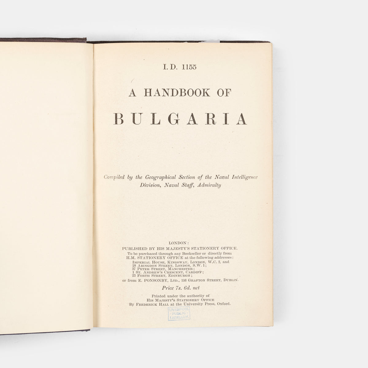 One of a series of Balkan intelligence guides