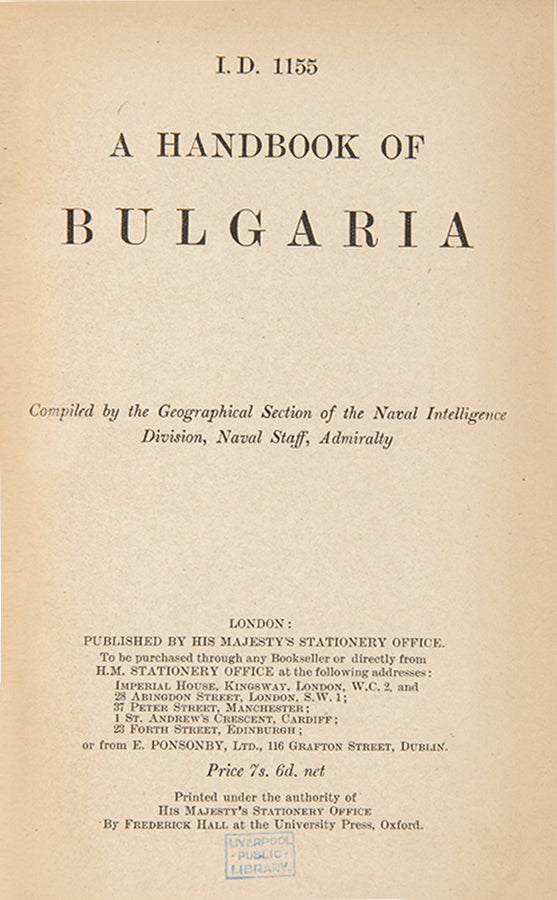 One of a series of Balkan intelligence guides