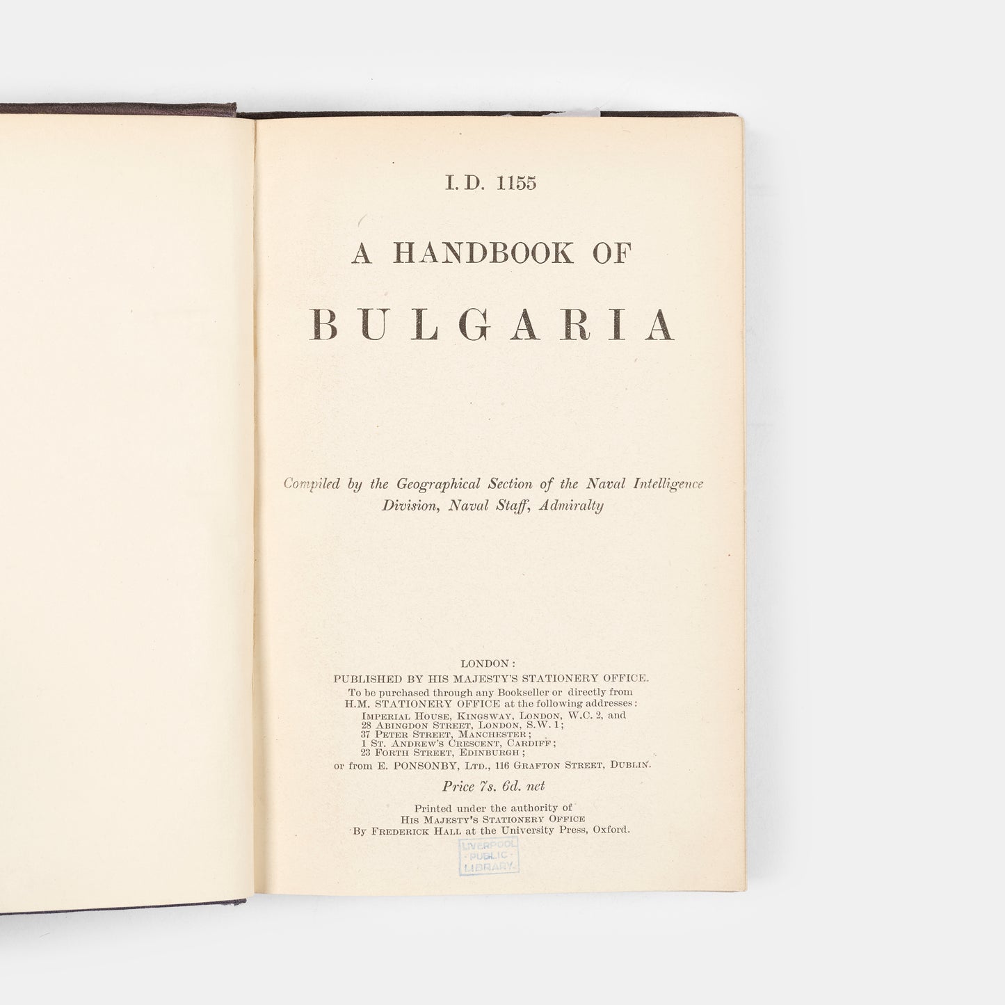 One of a series of Balkan intelligence guides