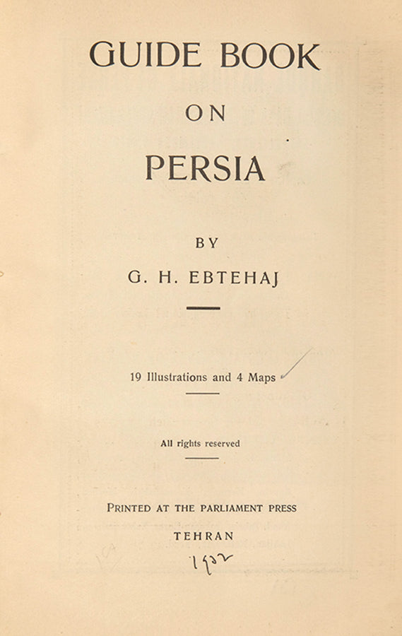Rare guide to Persia