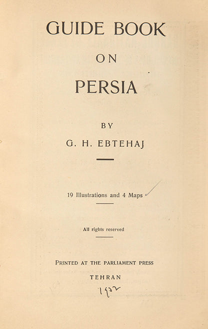 Rare guide to Persia