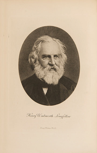 A handsome example of the collected poems of Henry Wadsworth Longfellow in a tree calf prize-binding for Shrewsbury School