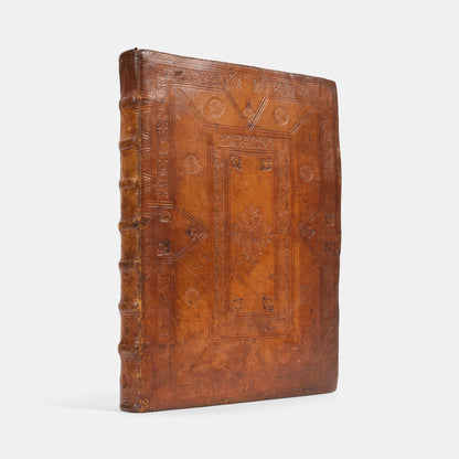 First collected edition of mathematician Oronce Finé's Protomathesis, a beautifully illustrated publication encompassing arithmetic, geometry, cosmography, and sundials.