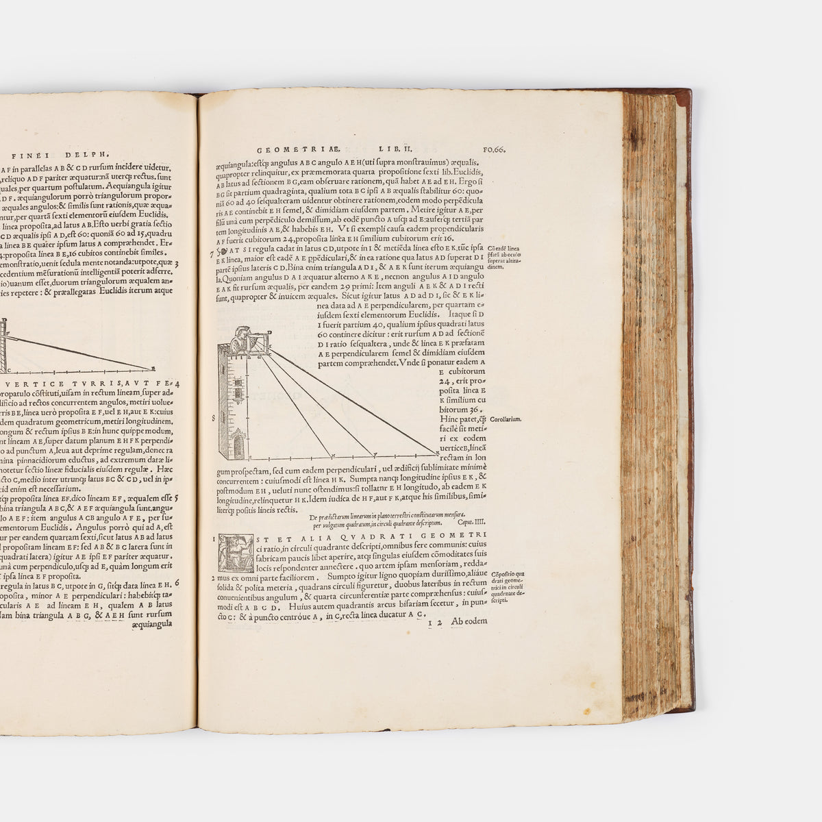 First collected edition of mathematician Oronce Finé's Protomathesis, a beautifully illustrated publication encompassing arithmetic, geometry, cosmography, and sundials.