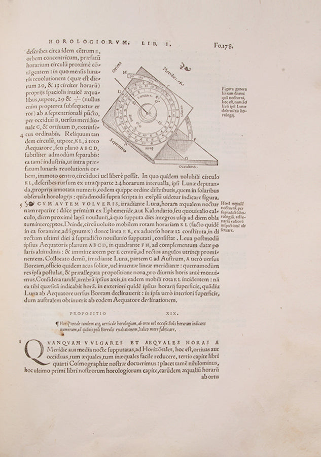 First collected edition of mathematician Oronce Finé's Protomathesis, a beautifully illustrated publication encompassing arithmetic, geometry, cosmography, and sundials.