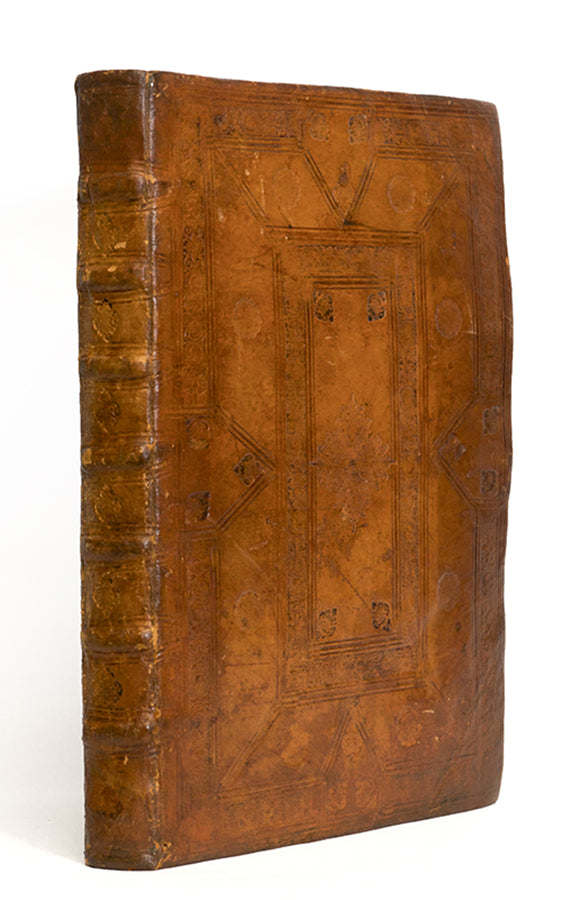 First collected edition of mathematician Oronce Finé's Protomathesis, a beautifully illustrated publication encompassing arithmetic, geometry, cosmography, and sundials.