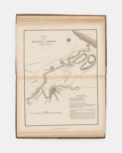 A scarce collection of maps and engraved plates illsutrating famous battles described in Livy's History of Rome