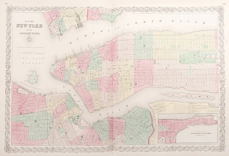 The 1859 issue of Colton's General Atlas, with the double pages of Texas and Kansas, and including plans of New York, Philadelphia, and Chicago.