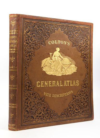 The 1859 issue of Colton's General Atlas, with the double pages of Texas and Kansas, and including plans of New York, Philadelphia, and Chicago.