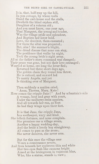 New complete edition of poetical works by Longfellow, small 8vo, finely bound and tooled in gilt