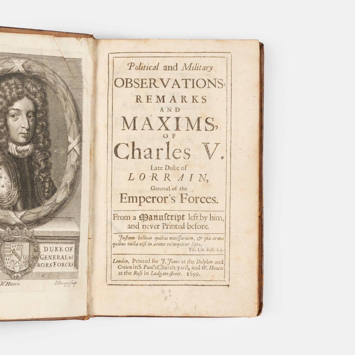 The first edition in English of the Political and Military memoirs of Charles V, Duke of Lorraine and Bar
