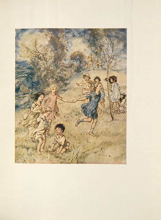 Handsome first edition illustrated by Arthur Rackham, the Springtide of Life by Algernon Swinburne 8 tipped-in colour plates, 52 line-drawings, leather bound