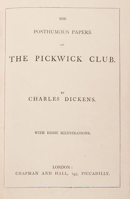 The last lifetime edition of Charles Dickens's Works, with illustrations chosen by him as his favourite.