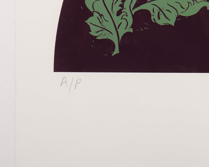 Chrysanthemum Bouquet Fan Leaf (Giclée)