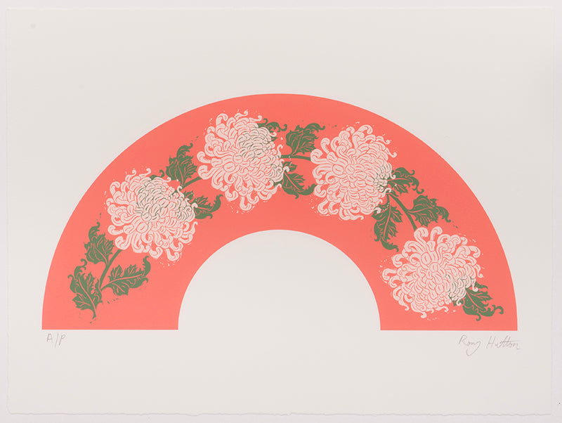 Chrysanthemums Fan Leaf (Giclée)