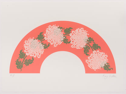 Chrysanthemums Fan Leaf (Giclée)