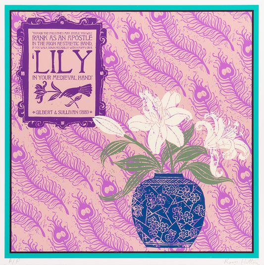 Lily and Peacock (Giclée, unframed)