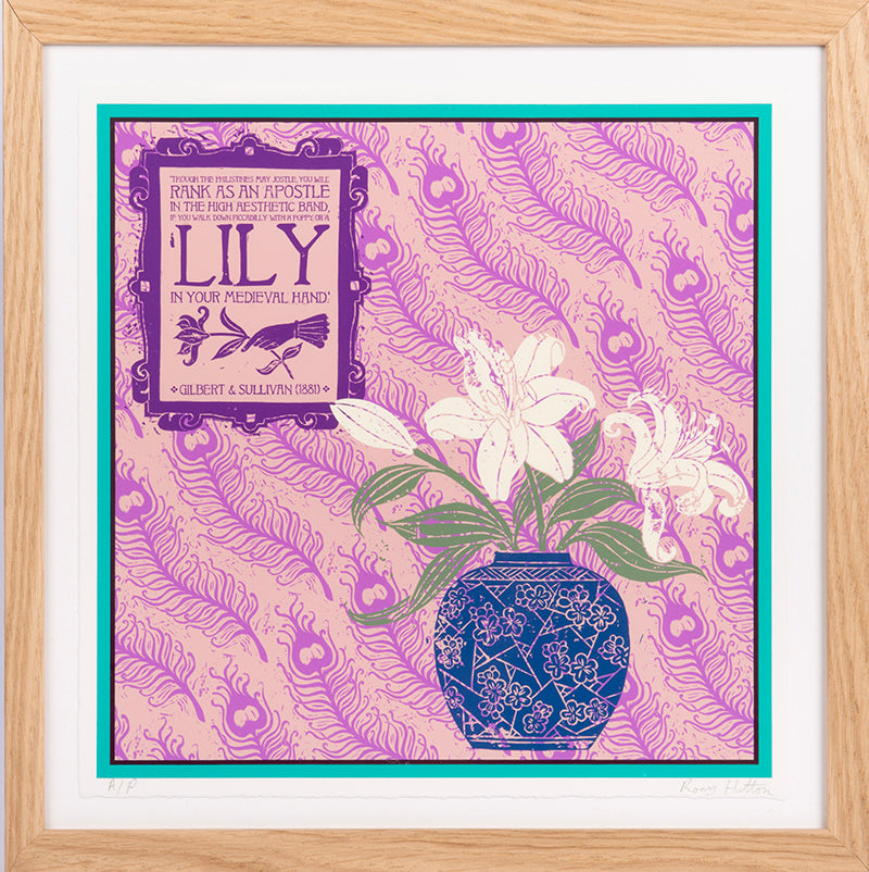 Lily and Peacock (Giclée, unframed)