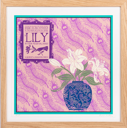 Lily and Peacock (Giclée, unframed)
