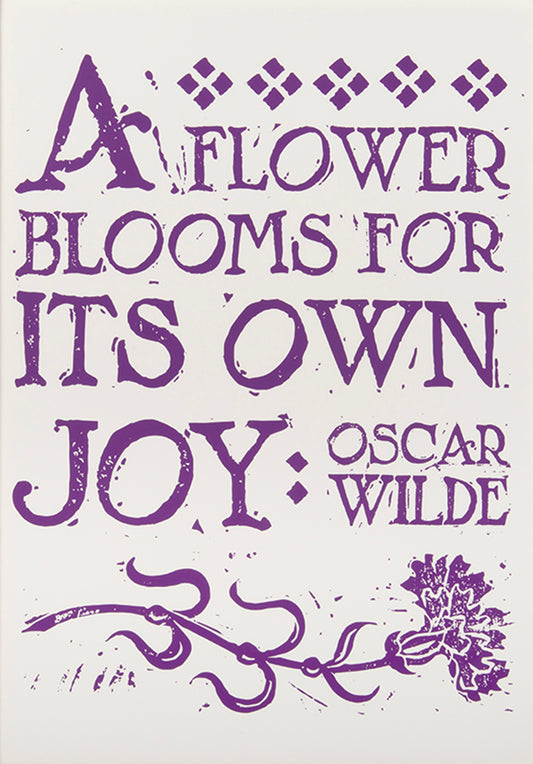 A Flower Blooms For Its Own Joy (The Poster)