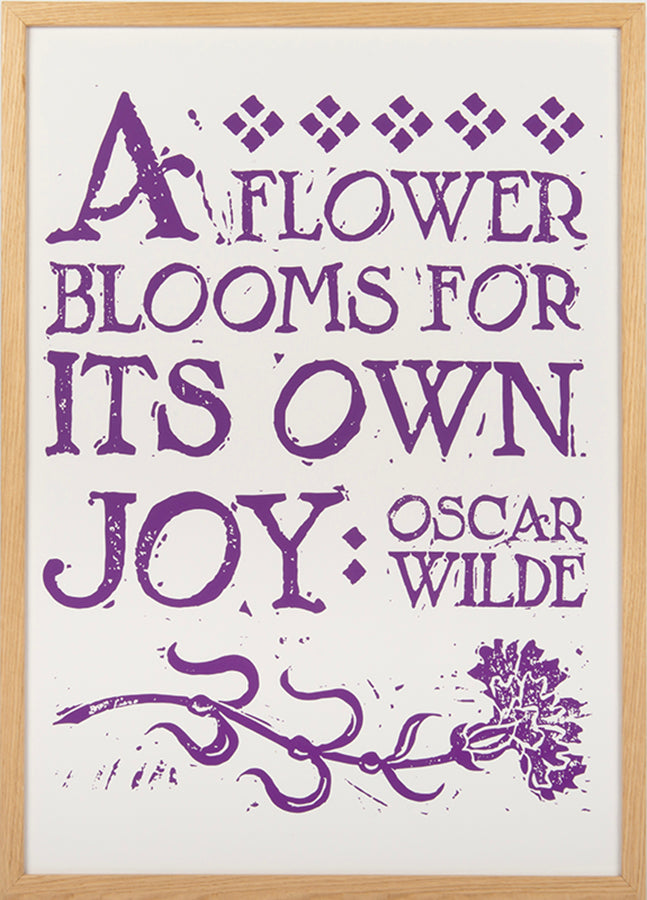 A Flower Blooms For Its Own Joy (The Poster)
