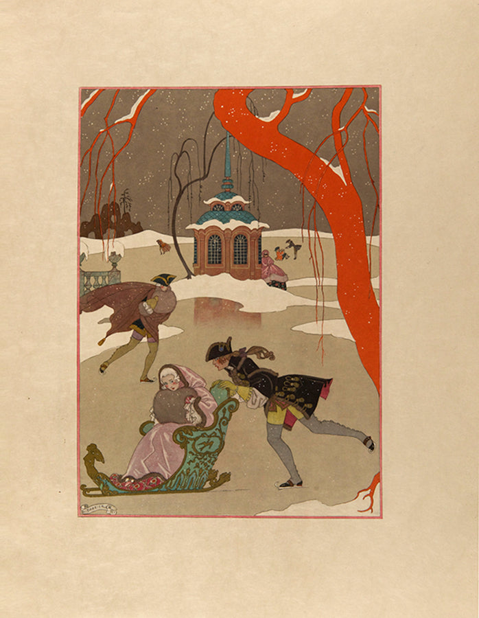 Limited edition, one of 25 copies. With an original watercolour and two extra suites.