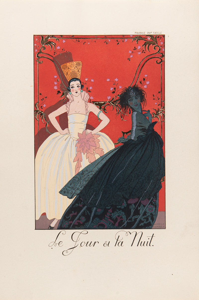 A complete set of the exquisite series Falbalas et Fanfreluches by George Barbier.