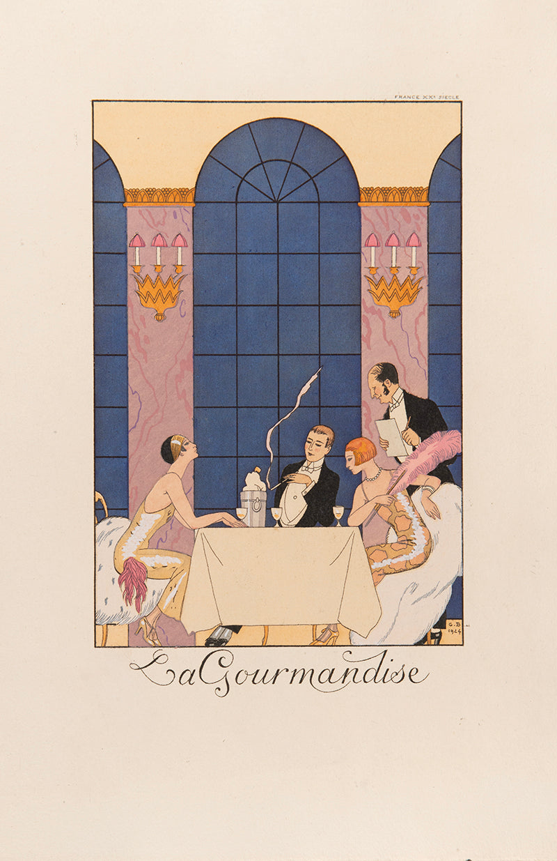 A complete set of the exquisite series Falbalas et Fanfreluches by George Barbier.