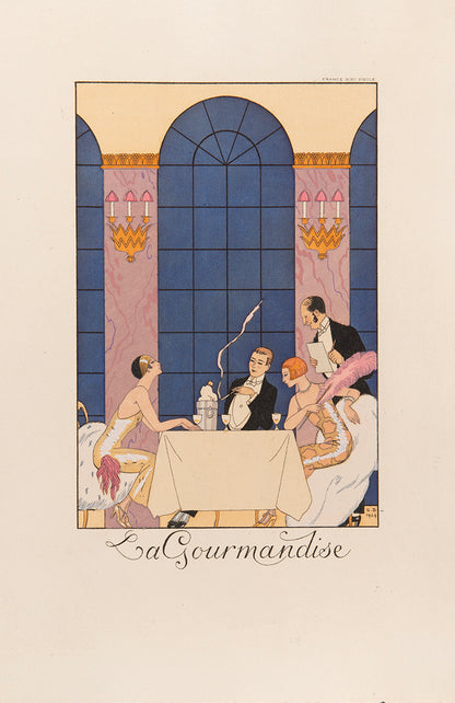 A complete set of the exquisite series Falbalas et Fanfreluches by George Barbier.