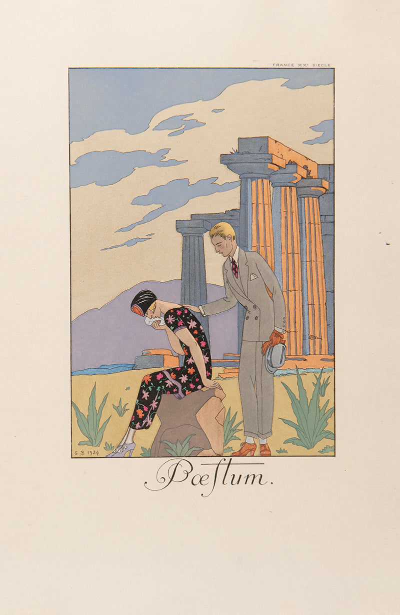 A complete set of the exquisite series Falbalas et Fanfreluches by George Barbier.