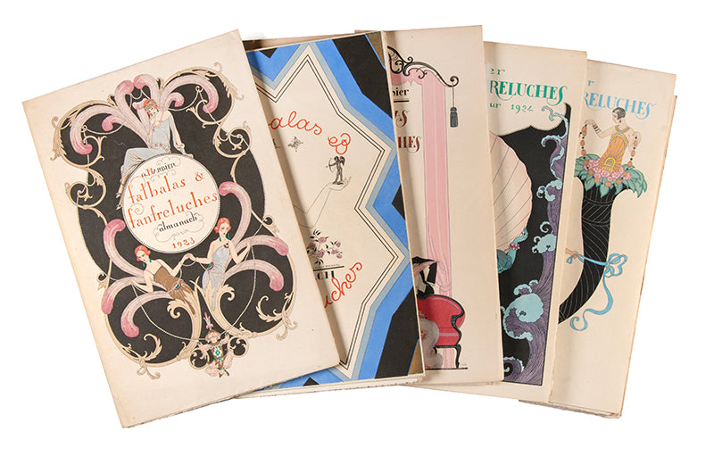 A complete set of the exquisite series Falbalas et Fanfreluches by George Barbier.