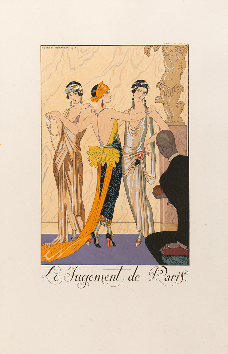 A complete set of the exquisite series Falbalas et Fanfreluches by George Barbier.