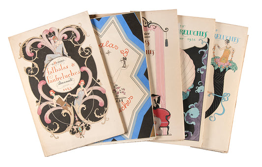 A complete set of the exquisite series Falbalas et Fanfreluches by George Barbier.
