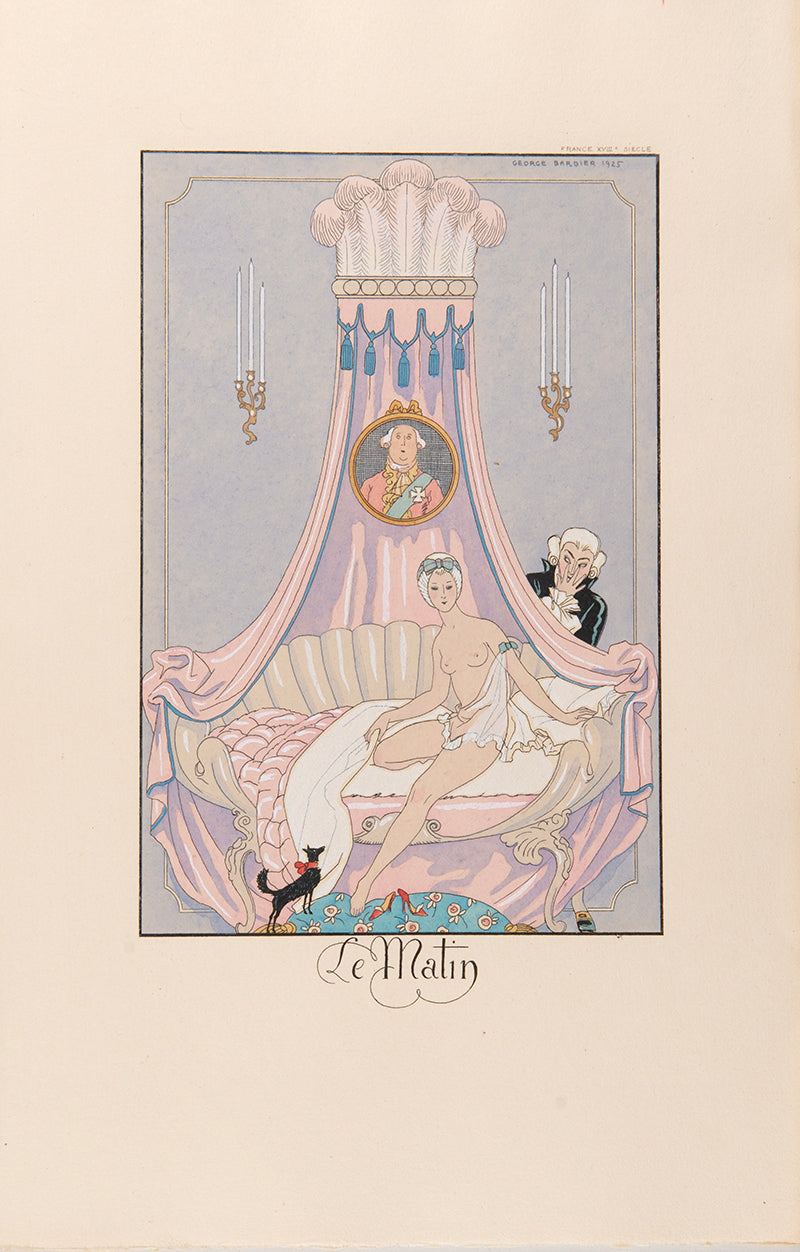 A complete set of the exquisite series Falbalas et Fanfreluches by George Barbier.