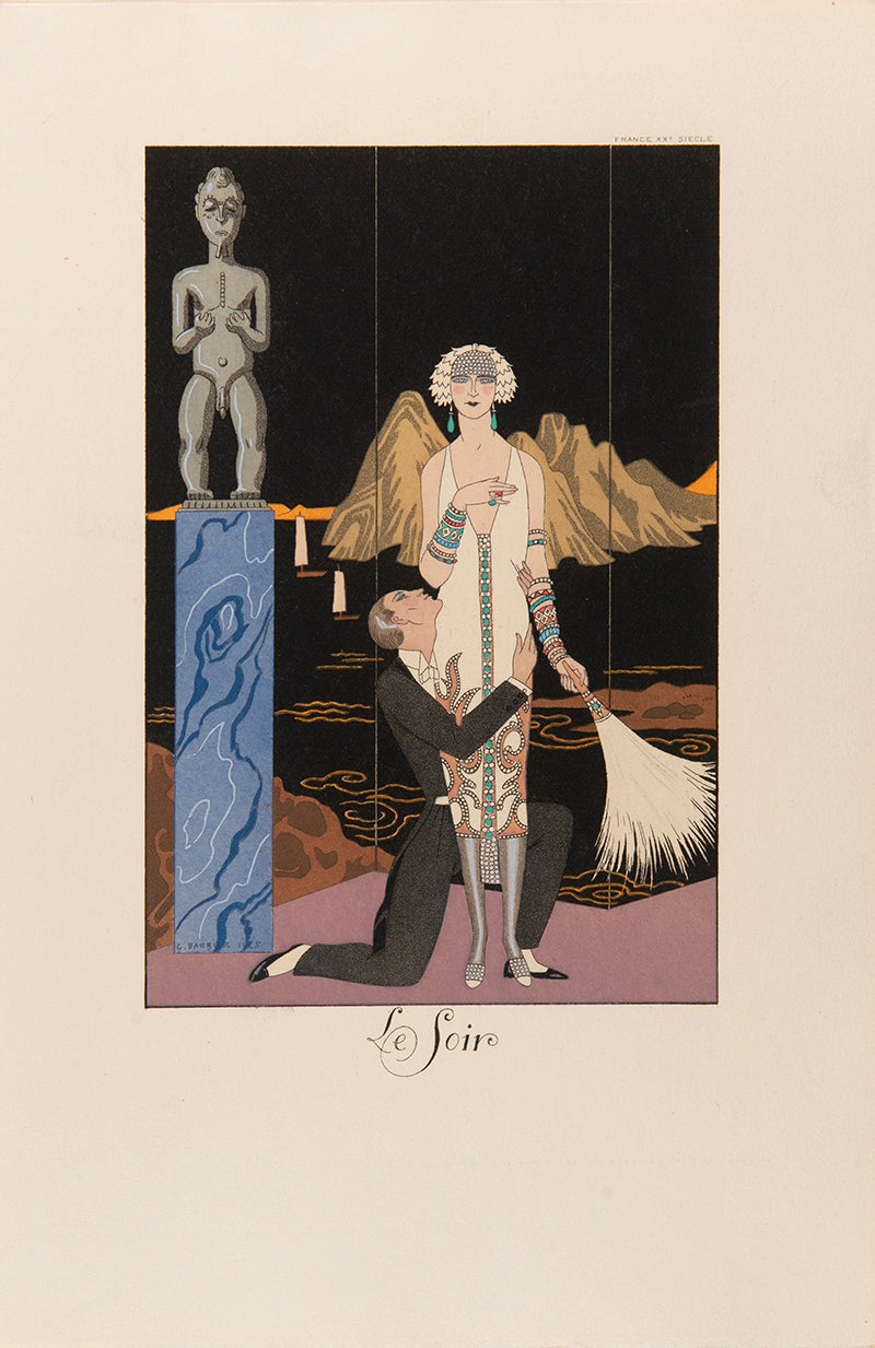 A complete set of the exquisite series Falbalas et Fanfreluches by George Barbier
