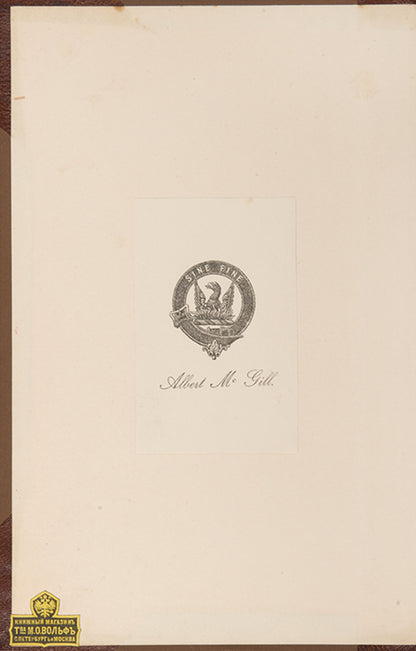 In a handsome contemporary binding from the library of Albert McGill.