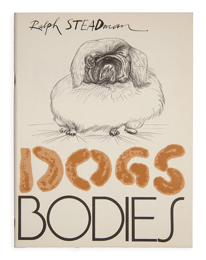 A limited edition Ralph Steadman publication, signed by the artist, featuring various depictions of dogs in his signature style.