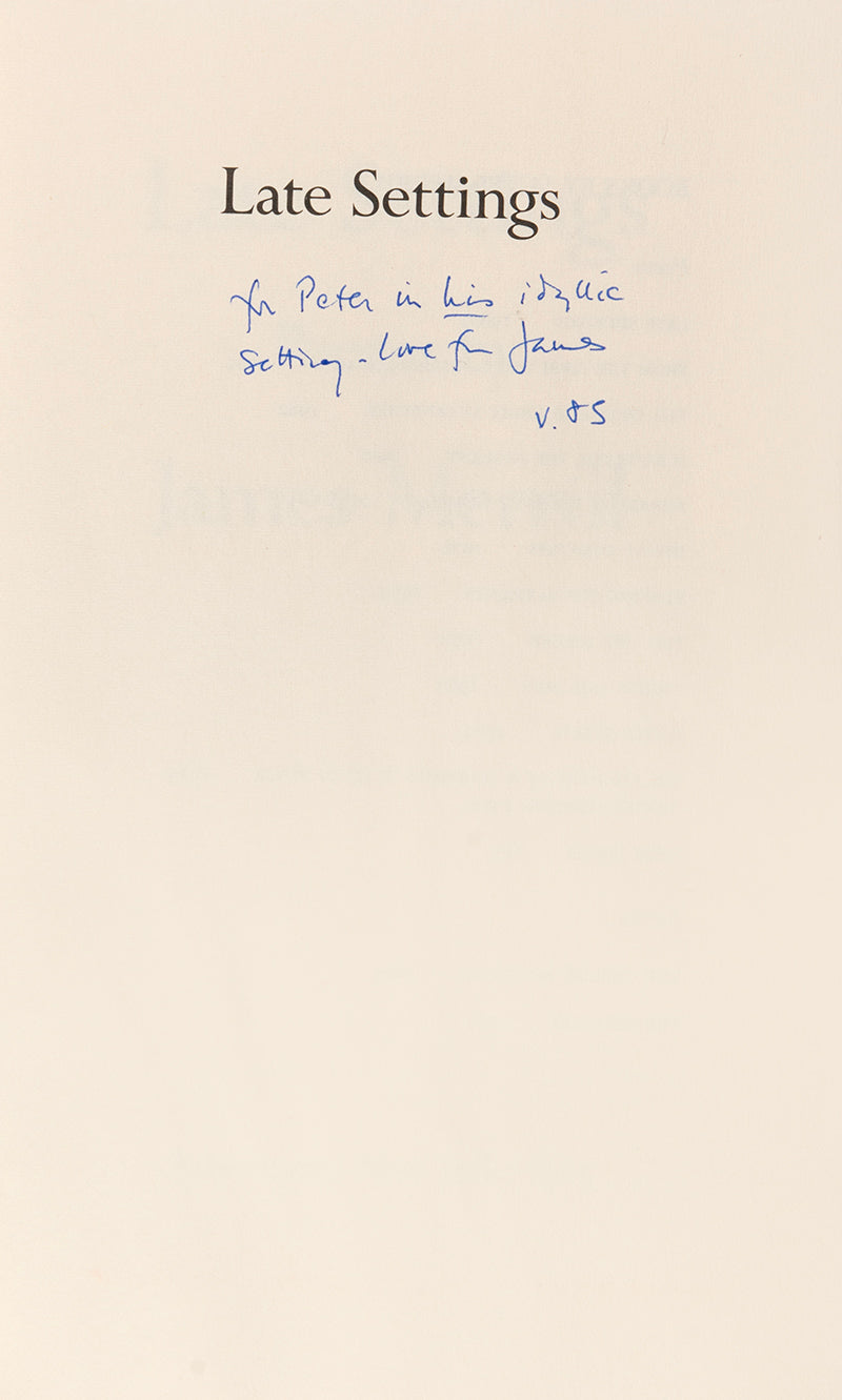 Late Settings: Poems.