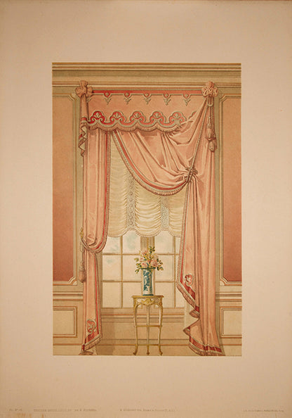 Louis XV style drapes with matching interior. Pl.no.16.
