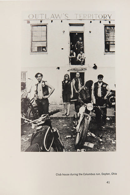 Danny Lyon's The Bikeriders is a seminal work of American photography. It is the first series in which he immersed himself fully and subjectively into the lives of his subjects in a manner akin to the documentary style of 1960s-era New Journalism by writers such as Joan Didion, Hunter S. Thompson, and Tom Wolfe. 