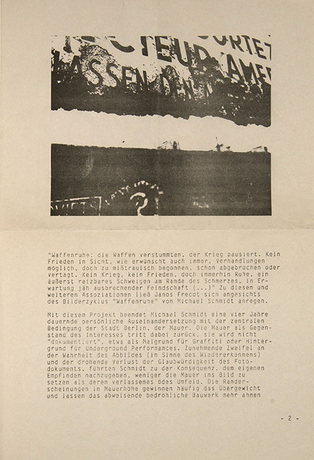 Waffenruhe [Ceasefire].