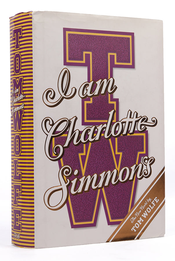 First edition of Tom Wolfe's I am Charlotte Simmons, inscribed by the author to David Lehman