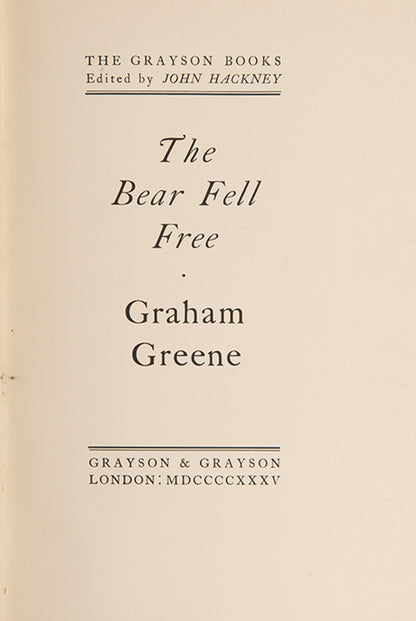 The Bear Fell Free.