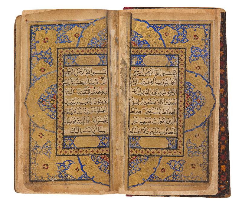 A very attractive qur'an copied in kashmir in naskh script from circa 1800.