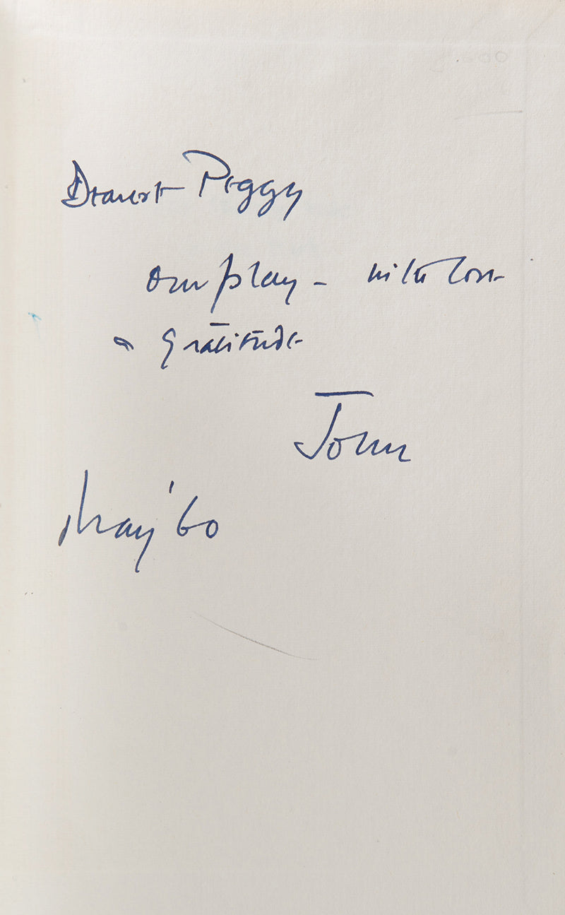 Four association copies, inscribed to John Mortimer's highly influential agent, Peggy Ramsay.