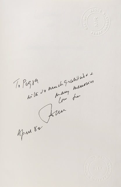 Four association copies, inscribed to John Mortimer's highly influential agent, Peggy Ramsay.