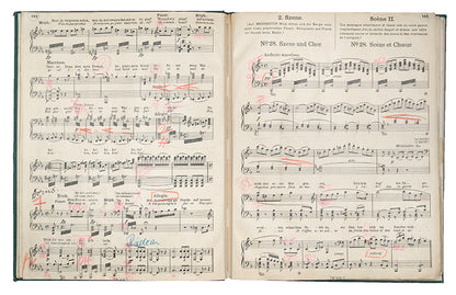 An important and rare collection of working music scores from the personal collection of Anna Pavlova.