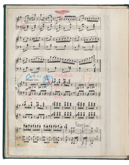 An important and rare collection of working music scores from the personal collection of Anna Pavlova.