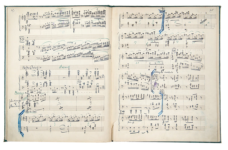 An important and rare collection of working music scores from the personal collection of Anna Pavlova.
